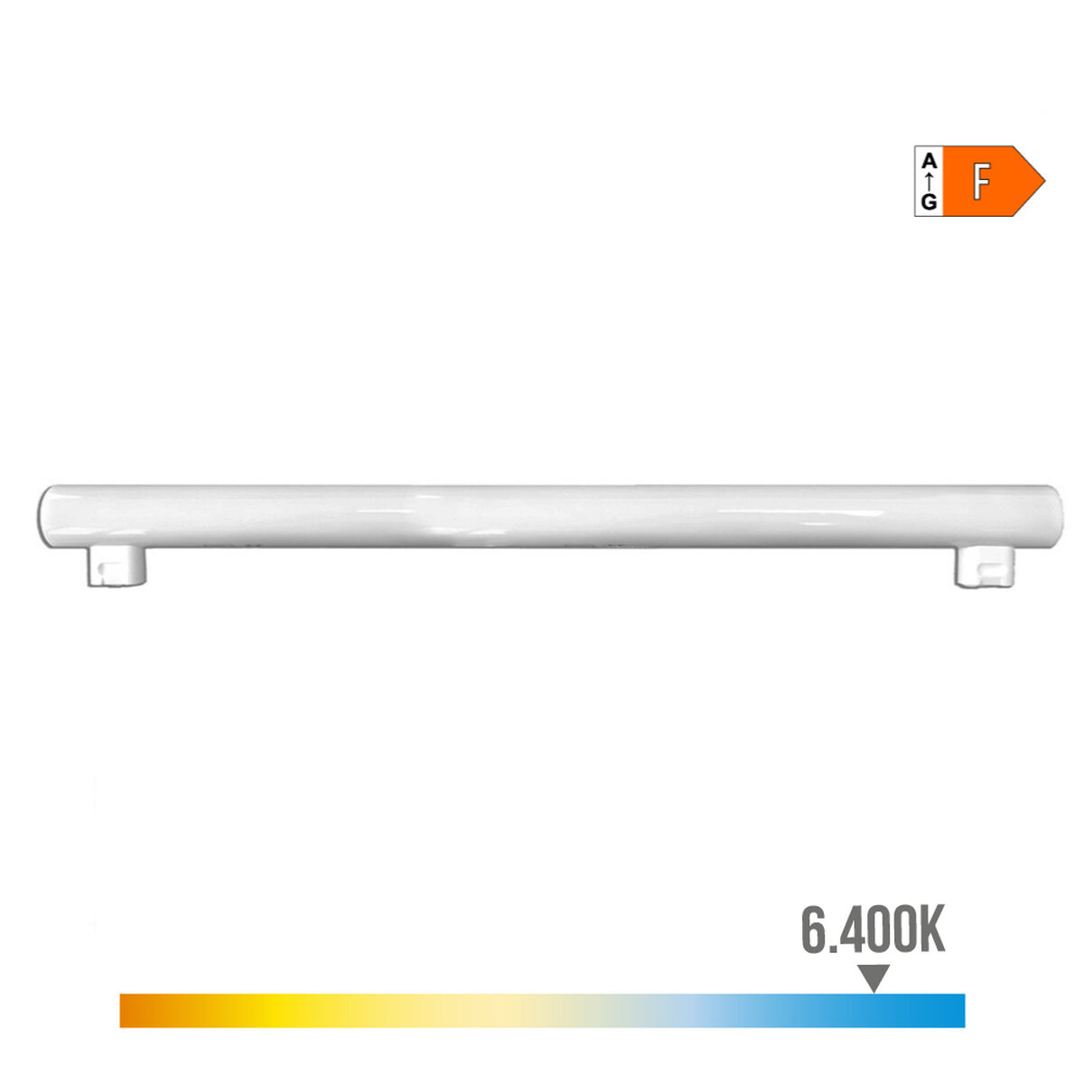 Tubo LED EDM 98823 Linestra F 60 W 9 W S14S 700 lm 950 Lm Ø 3 x 50 cm (6400 K)