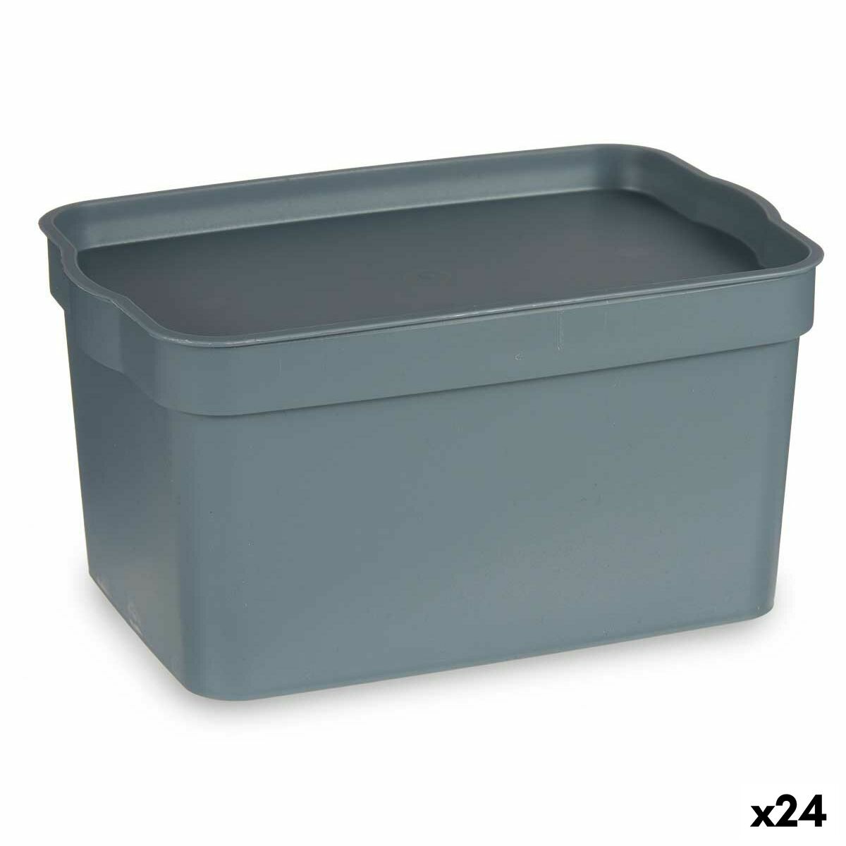 Caja Multiusos Kipit Gris Plástico 2,3 L (24 Unidades)