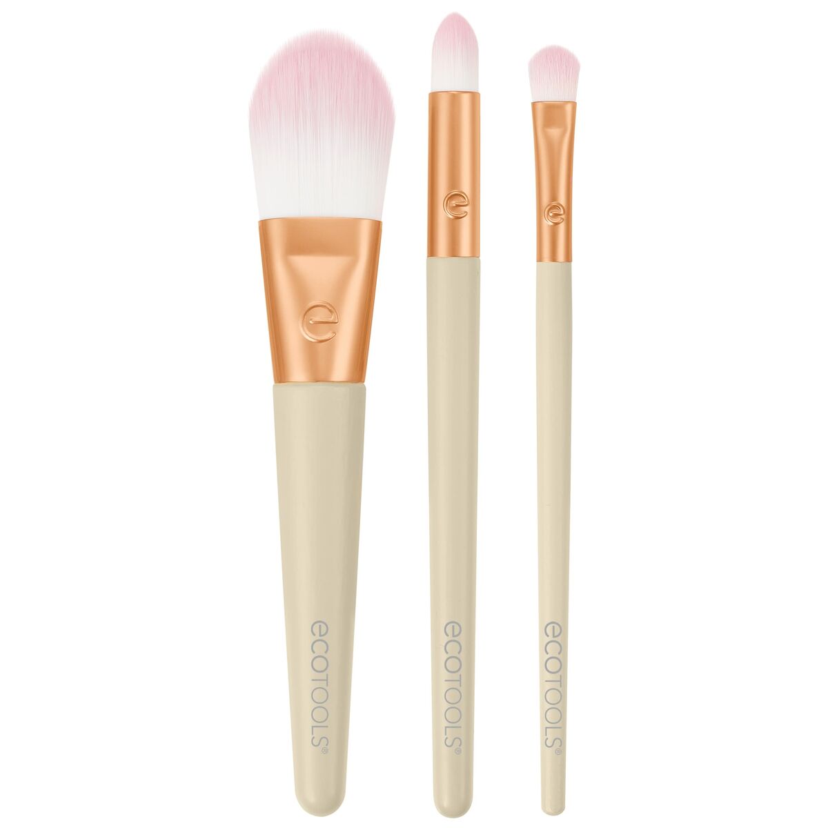 Set de Brochas de Maquillaje Ecotools Ready Glow Edición limitada 3 Piezas