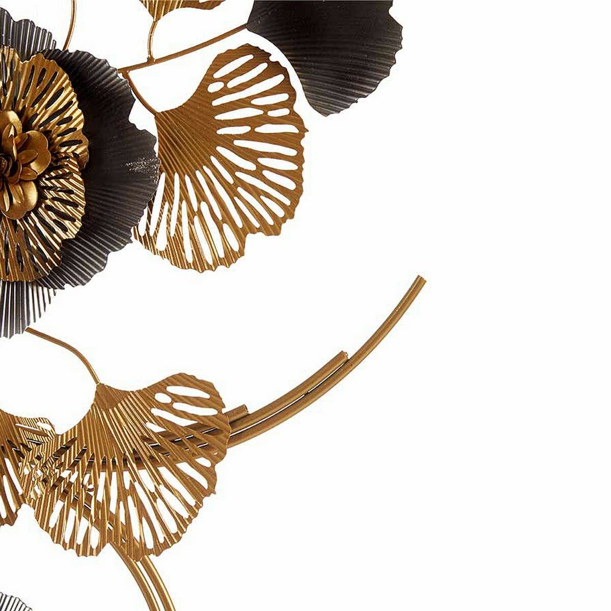 Decoración Colgante Gift Decor Cobre Dorado Metal Flores 60 x 150 x 7,5 cm Mural