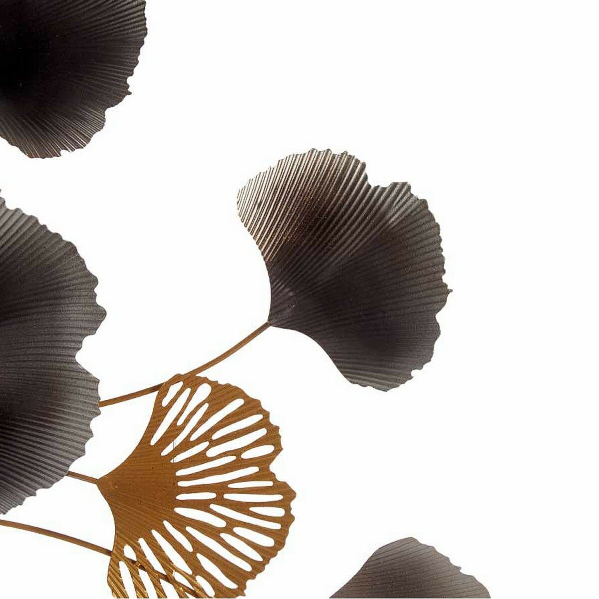 Decoración Colgante Gift Decor Azul Cobre Dorado Metal Flores 80 x 151 x 5,5 cm Mural