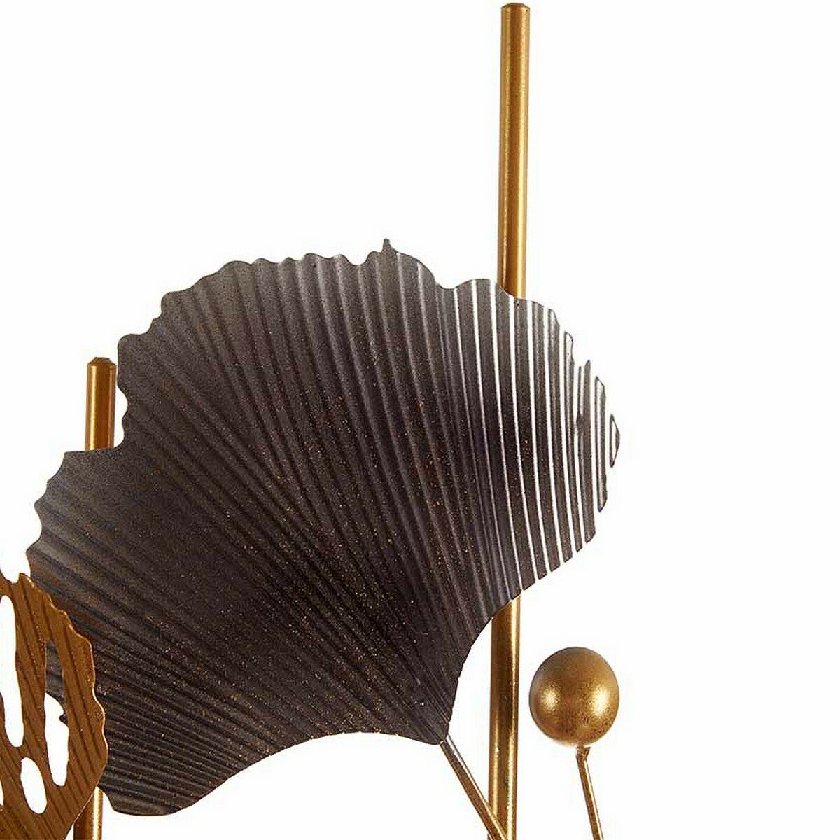 Decoración Colgante Gift Decor Azul Cobre Dorado Metal Flores Abstracto 63 x 121 x 9,5 cm Mural