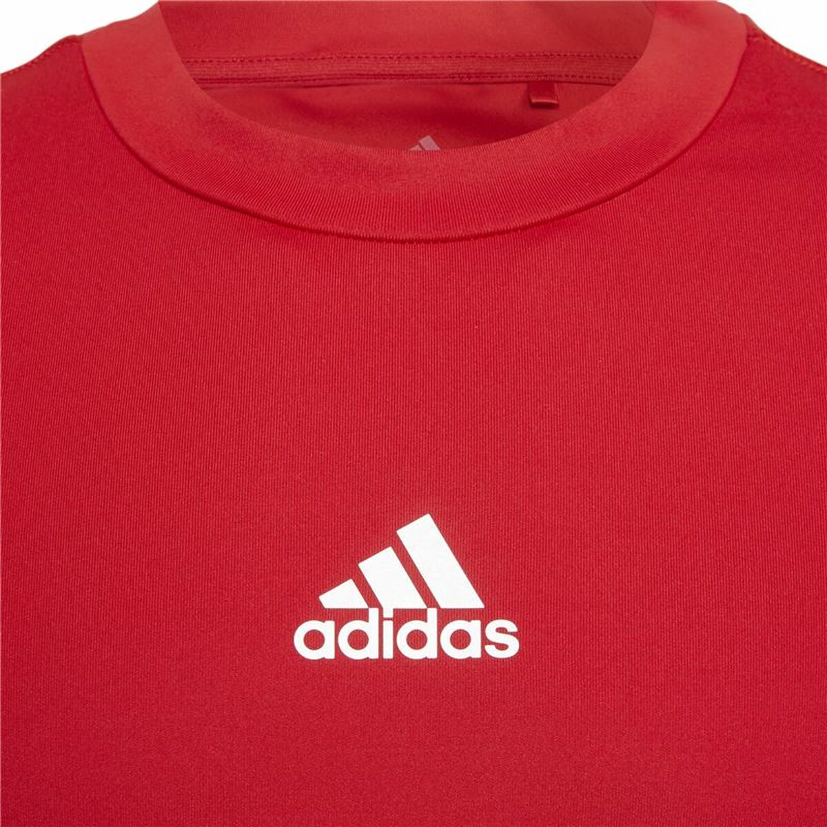 Camiseta de Fútbol de Manga Corta para Niños Adidas Techfit Top Rojo