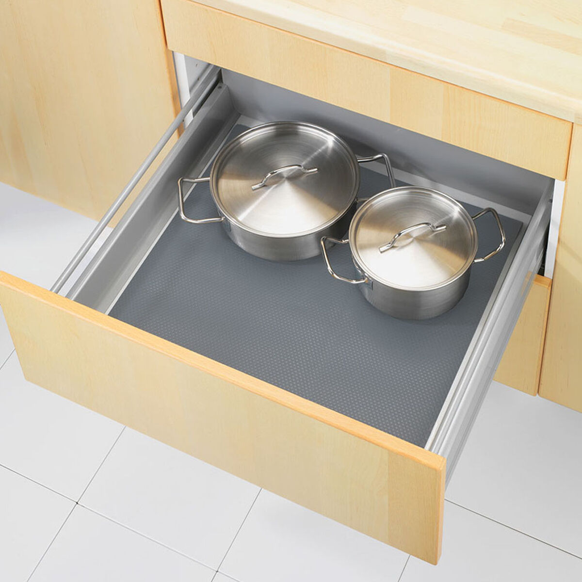 Alfombrilla Antideslizante Wenko 47040100 Cajones Gris (50 x 150 cm)