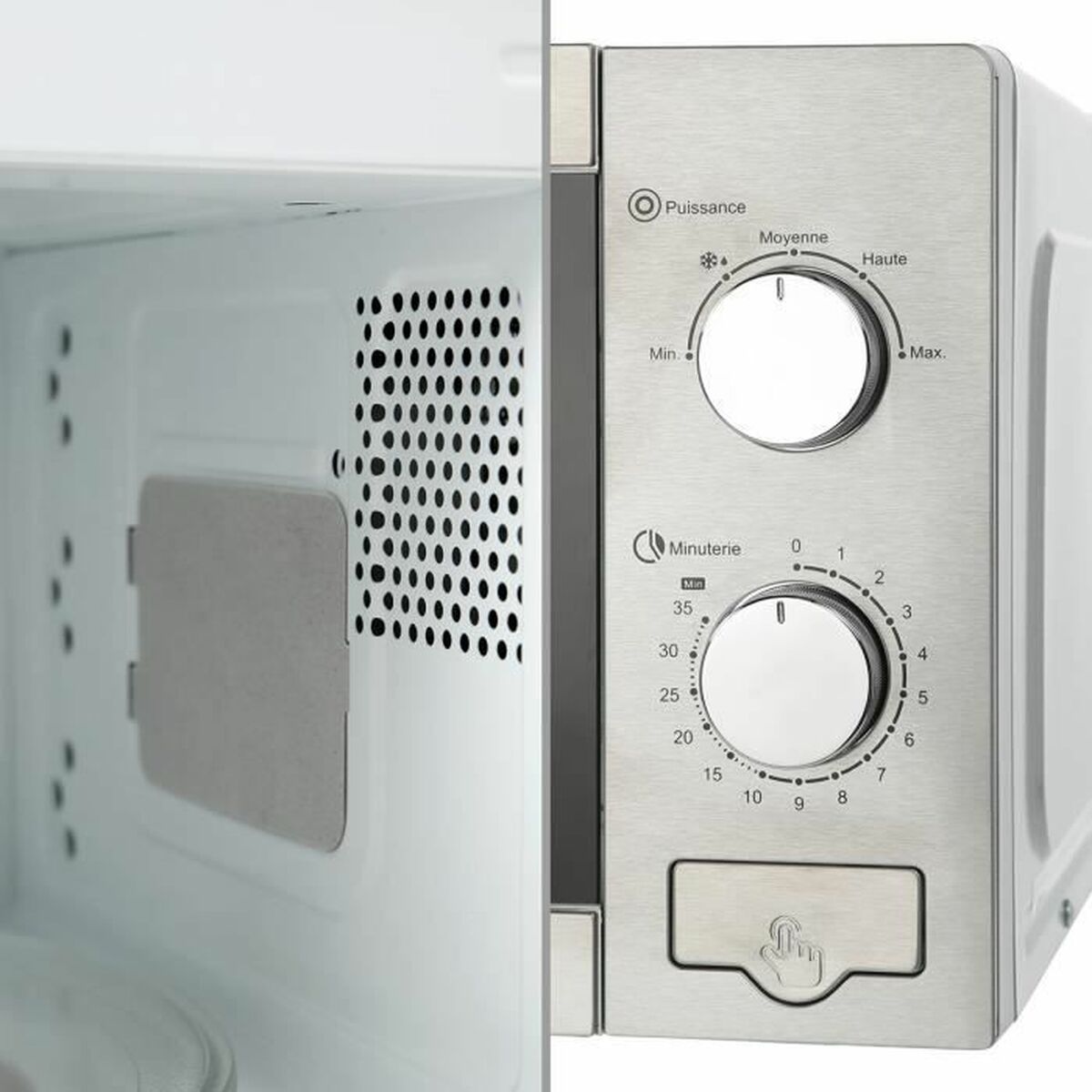 Microondas con Grill Oceanic MO20S Gris 700 W 20 L