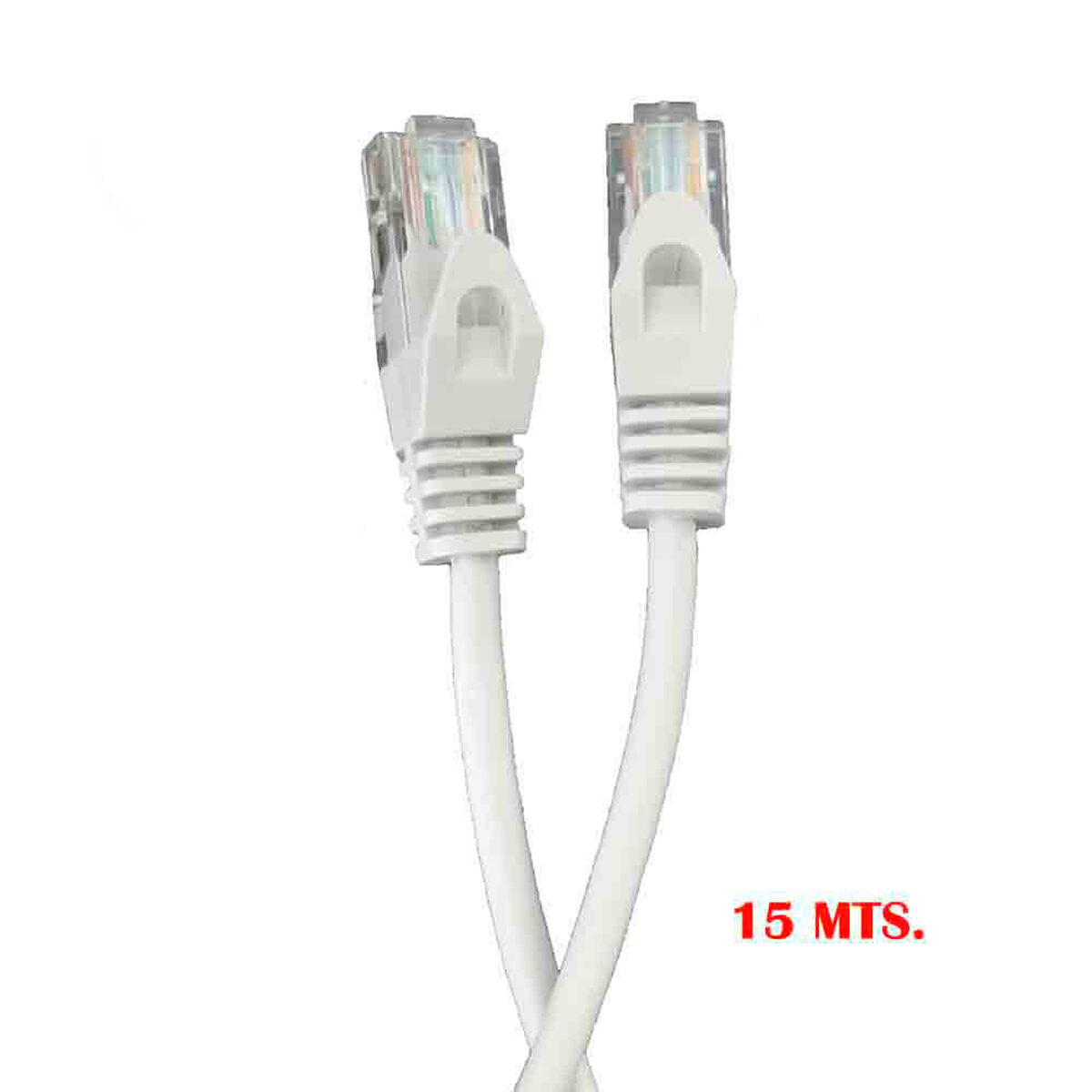 Cable de Red Rígido UTP Categoría 5e EDM 56023 Blanco Gris