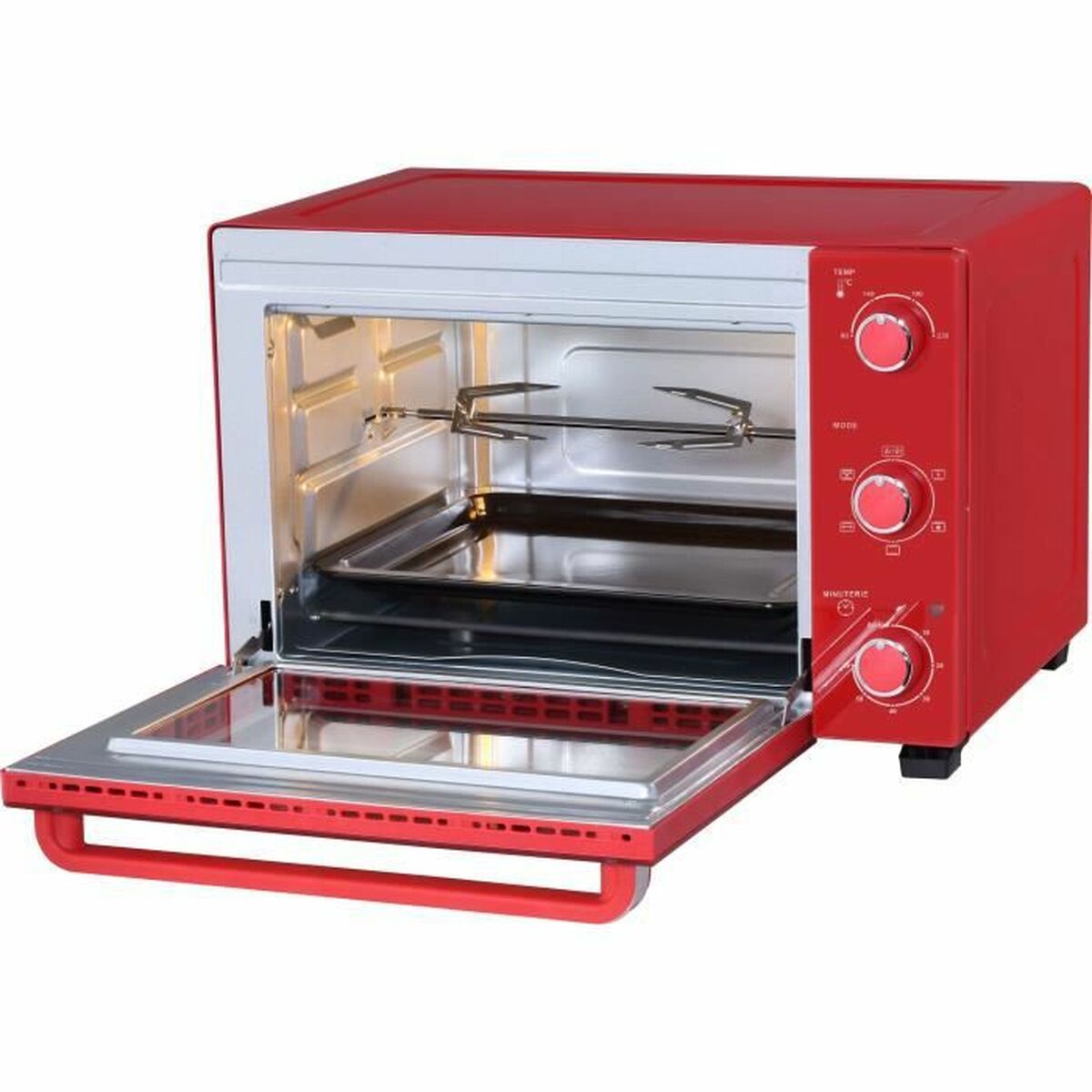 Mini Horno Eléctrico Continental Edison CEMF35R Rojo 35 L