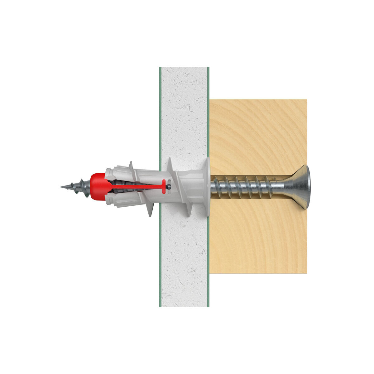 Tacos Fischer Duoblade Nailon Plástico (10 Unidades)
