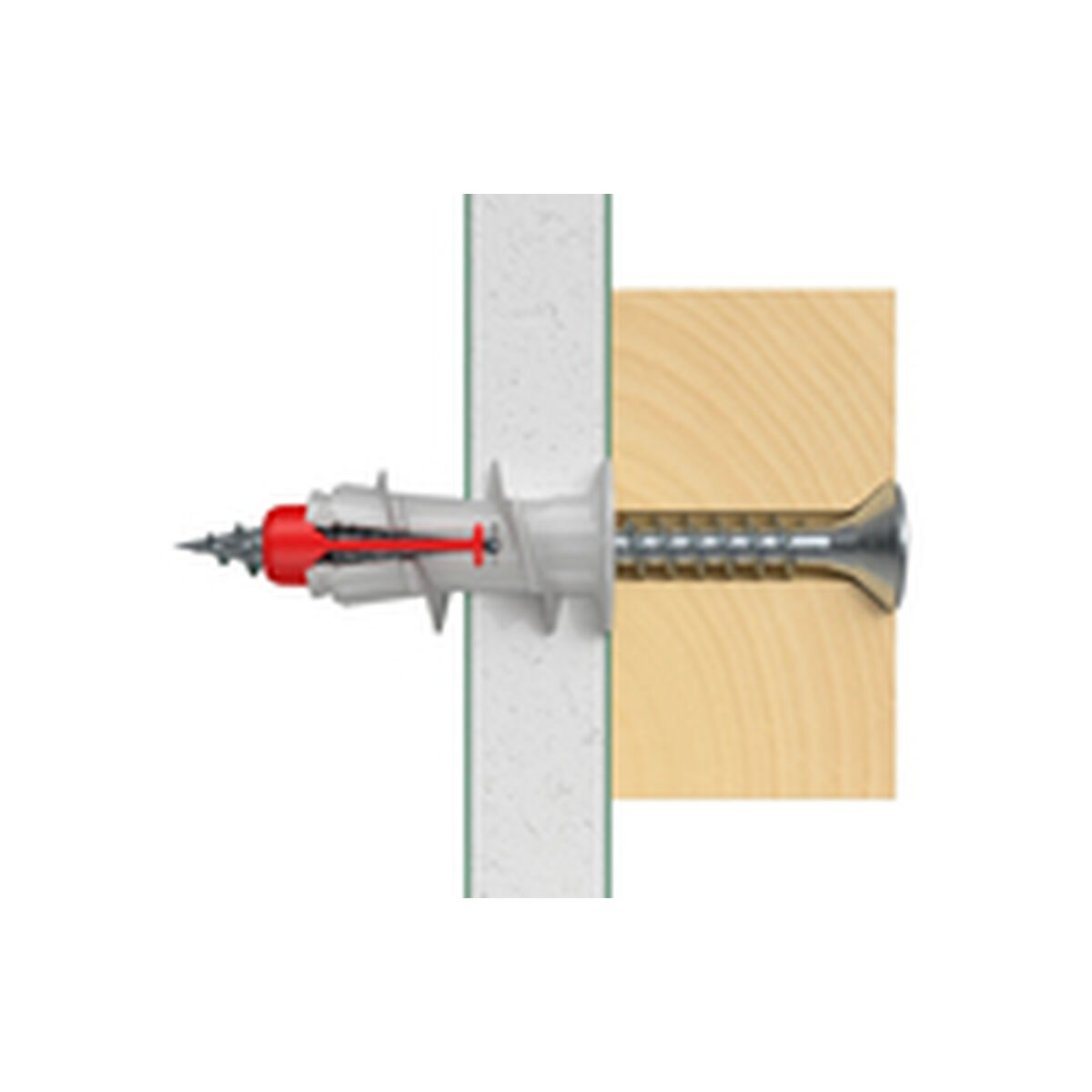 Tacos Fischer Duoblade Nailon Plástico (10 Unidades)