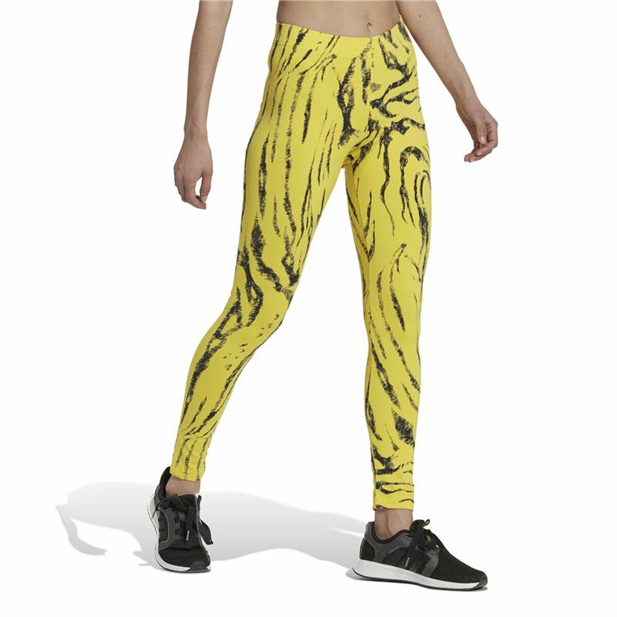 Mallas Deportivas de Mujer Adidas Future Icons Animal-Print Amarillo