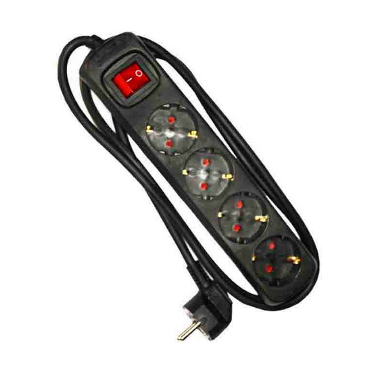 Regleta Enchufes 4 Tomas con interruptor EDM 41013 Schuko (1,5 m)