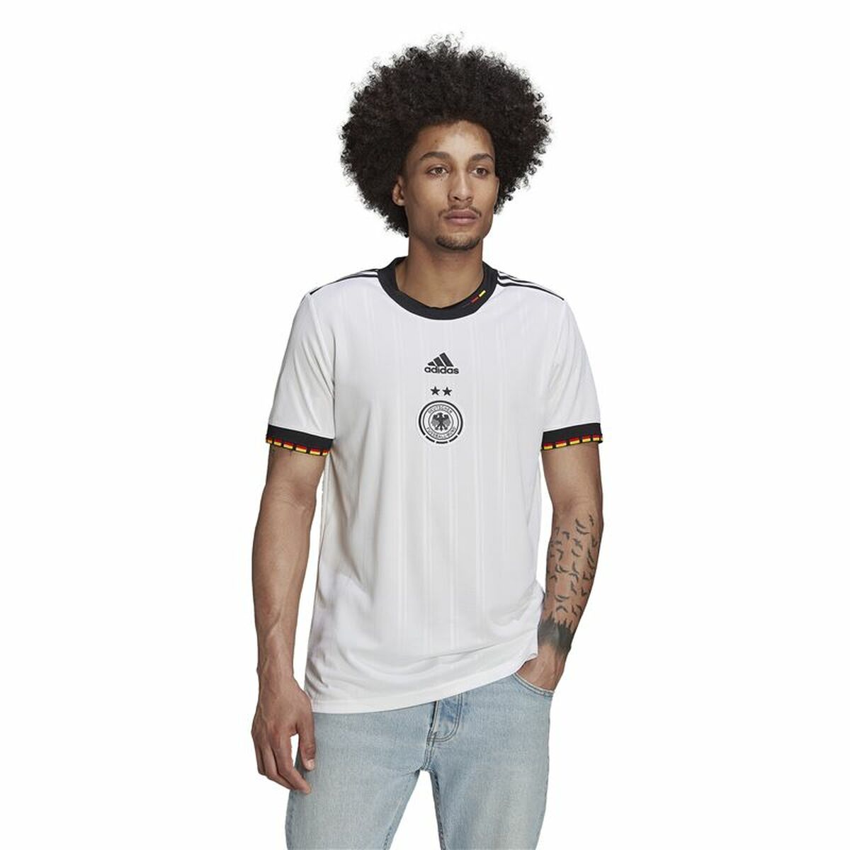 Camiseta de Fútbol de Manga Corta Hombre Adidas Germany 21/22 