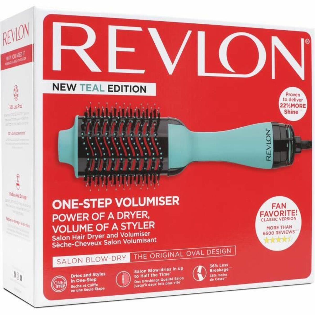 Cepillo Moldeador Revlon RVDR5222TE Azul Recubrimiento cerámico (1 unidad)