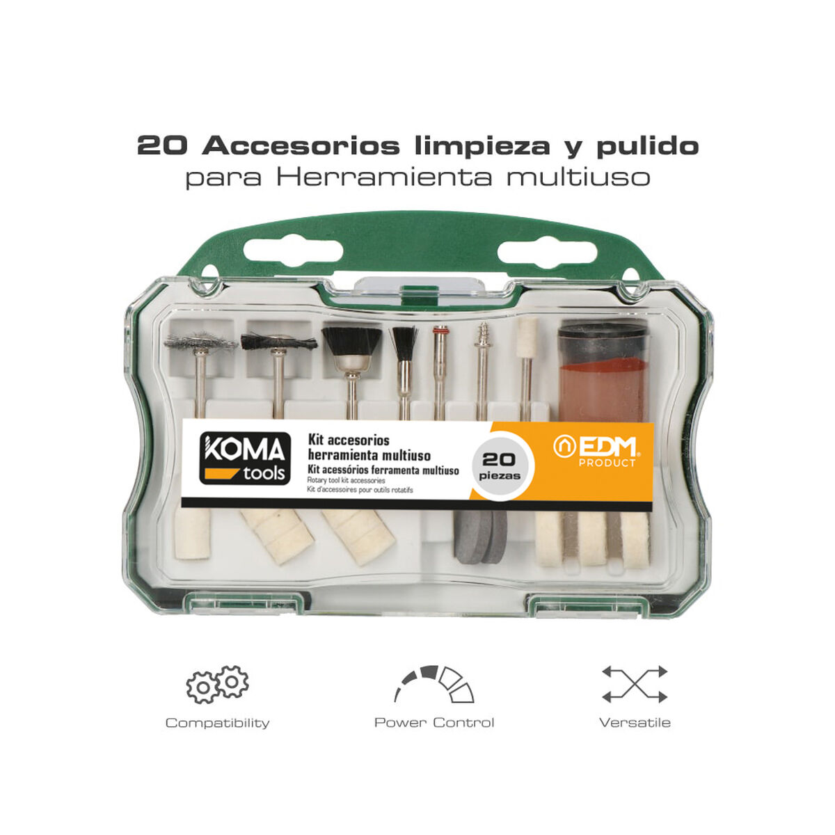 Kit de herramientas Koma Tools 20 Piezas