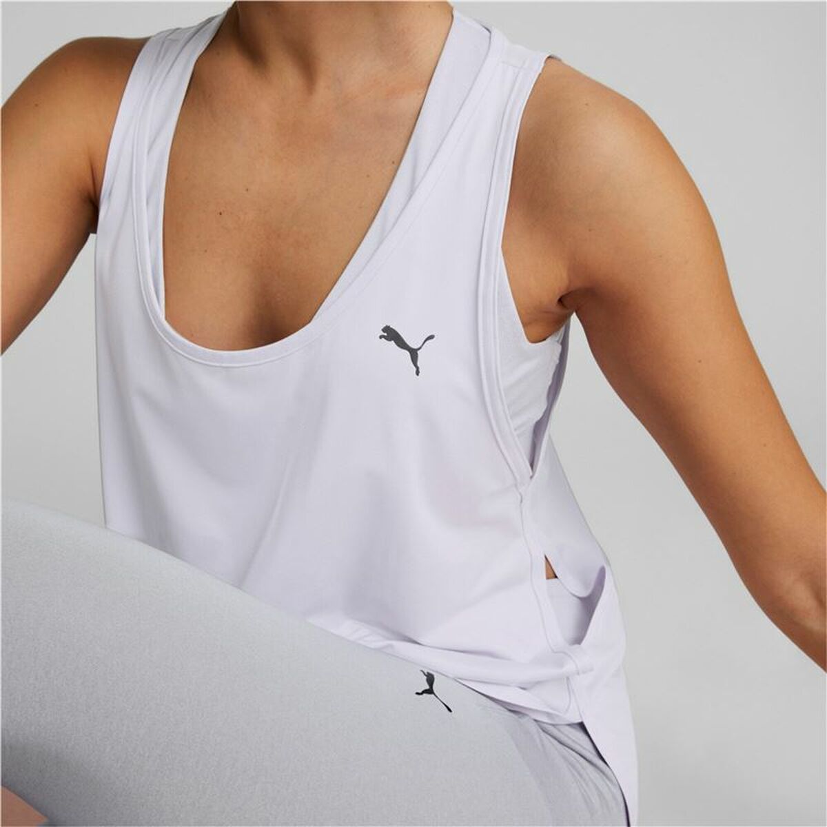 Camiseta de Tirantes Mujer Puma  Yogini Lite Lavanda
