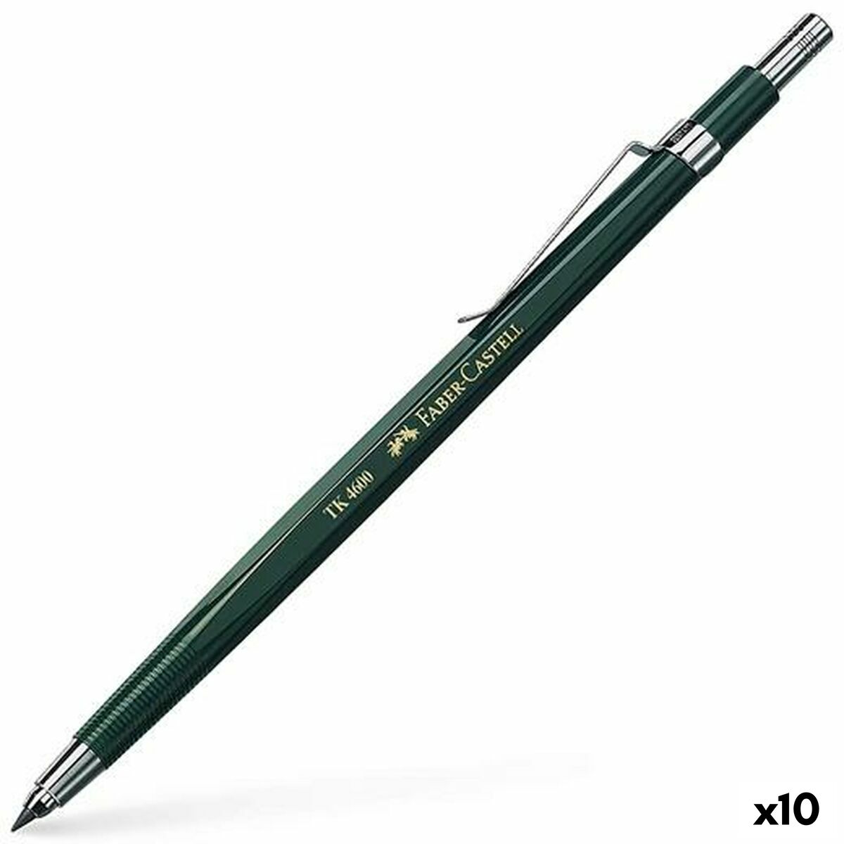 Portaminas Faber-Castell Tk 4600 Verde 0,7 mm (10 Unidades)
