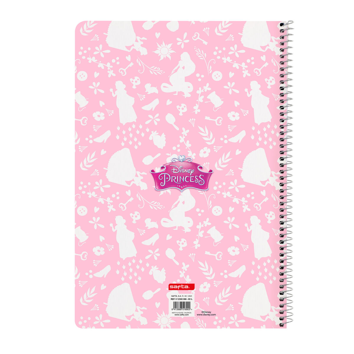 Libreta Disney Princess Magical Beige Rosa A4 80 Hojas