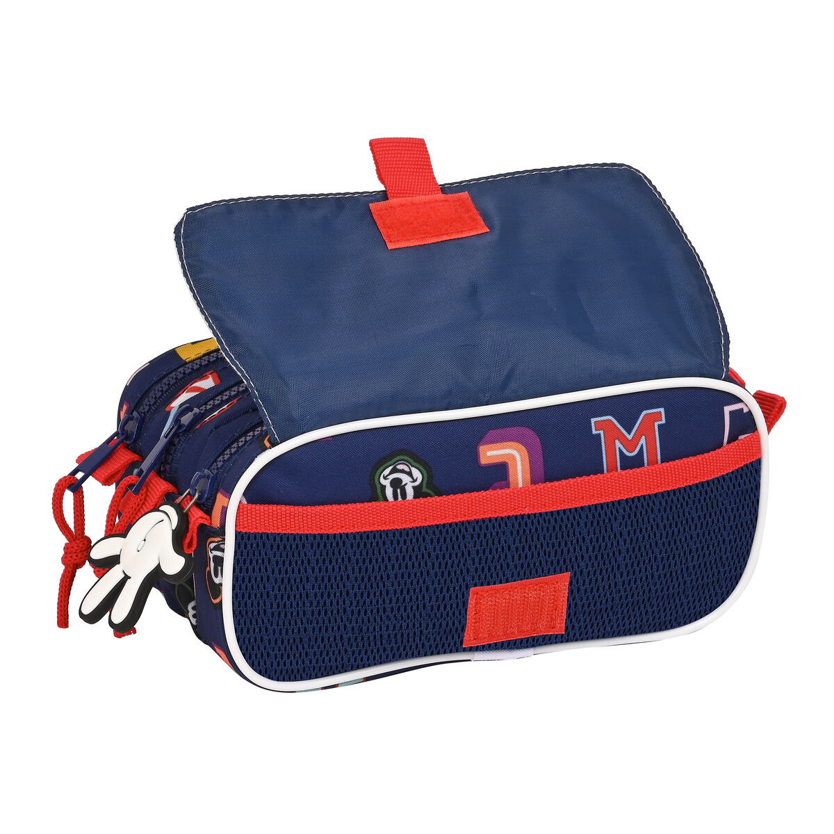 Portatodo Triple Mickey Mouse Clubhouse Only one Azul marino 21,5 x 10 x 8 cm