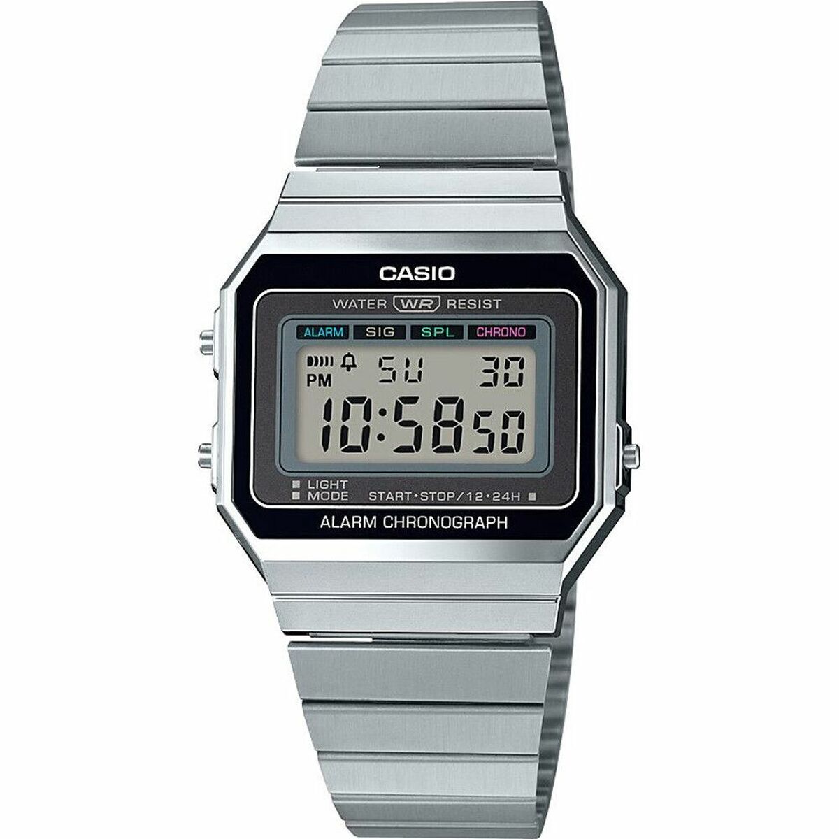 Reloj Unisex Casio VINTAGE Negro Plateado (Ø 36 mm) (Ø 35,5 mm) (Ø 35 mm)