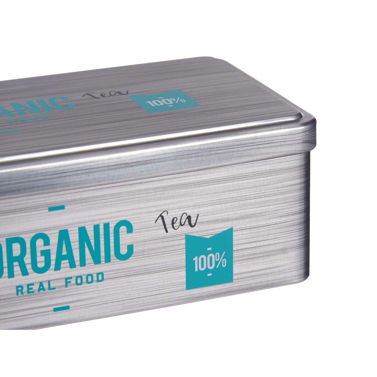 Caja para Infusiones Kinvara Organic Tea Gris Hojalata 11 x 7,1 x 18 cm (24 Unidades)