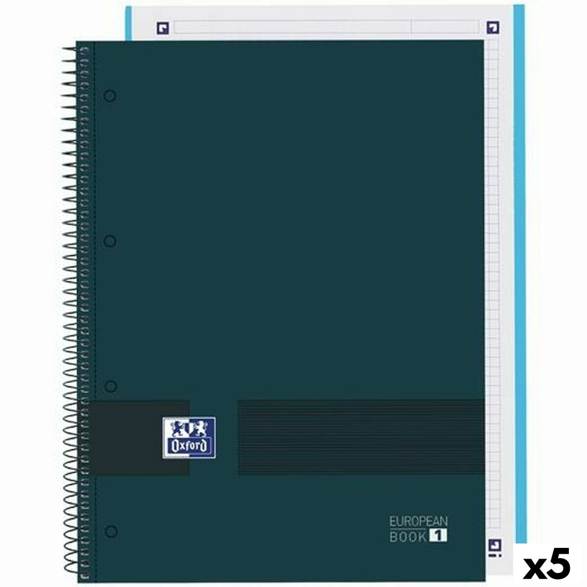 Cuaderno Oxford European Book Write&Erase A4 80 Hojas (5 Unidades)