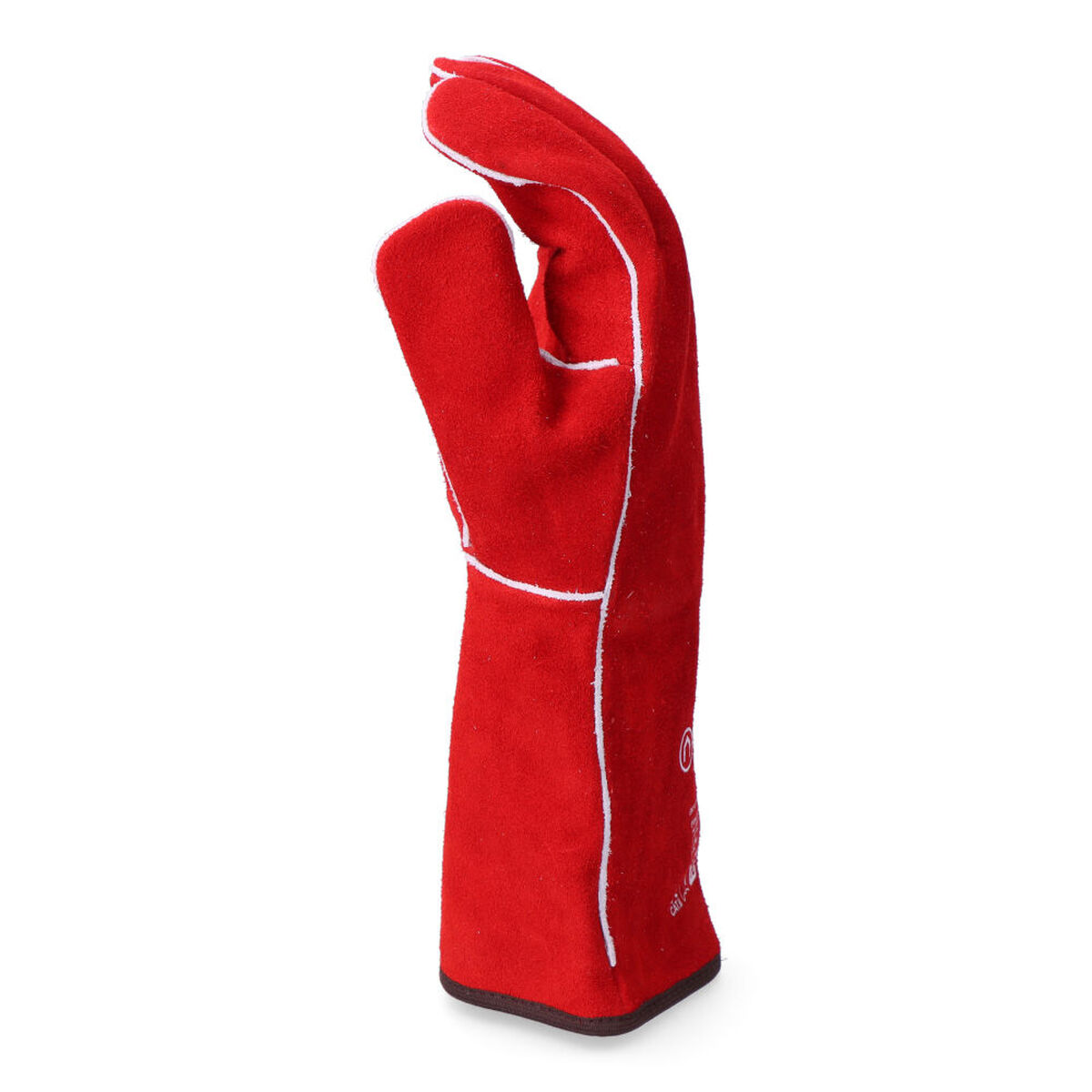 Guantes de Trabajo EDM Rojo Kevlar Algodón Piel de serraje Soldadores