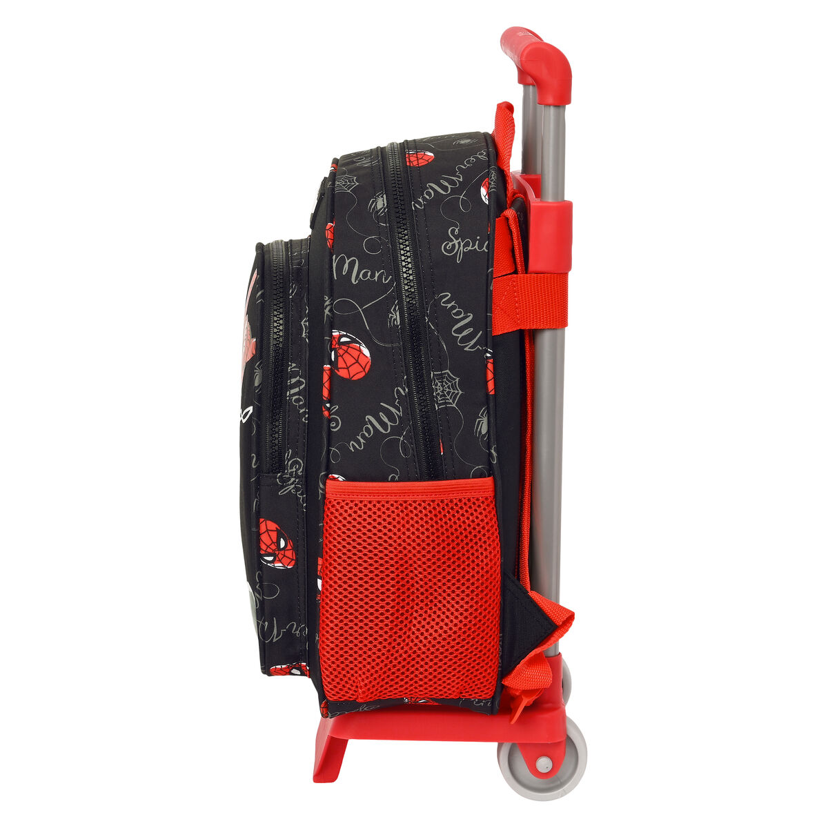 Mochila Escolar con Ruedas Spider-Man Hero Negro 27 x 33 x 10 cm