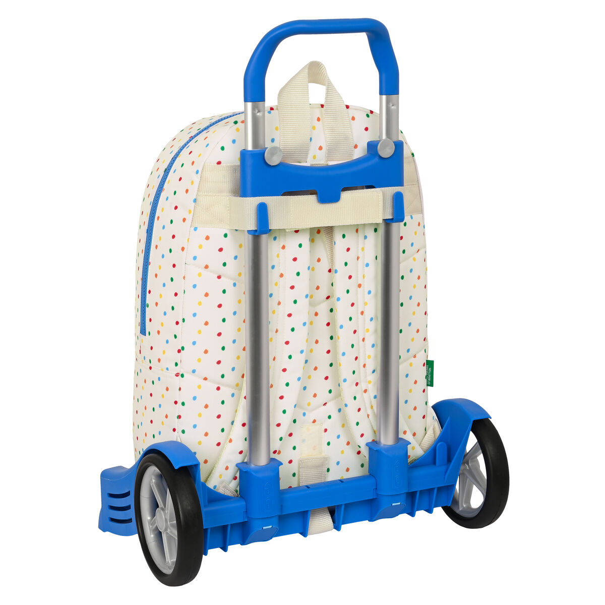 Mochila Escolar con Ruedas Benetton Topitos (30 x 46 x 14 cm)