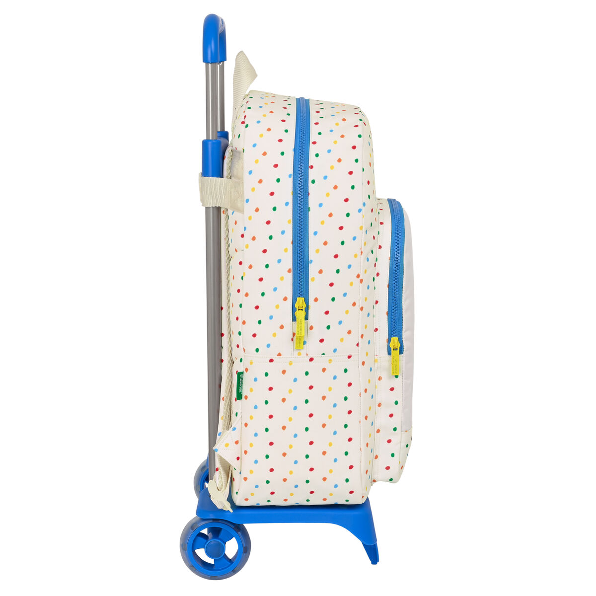 Mochila Escolar con Ruedas Benetton Topitos (30 x 46 x 14 cm)