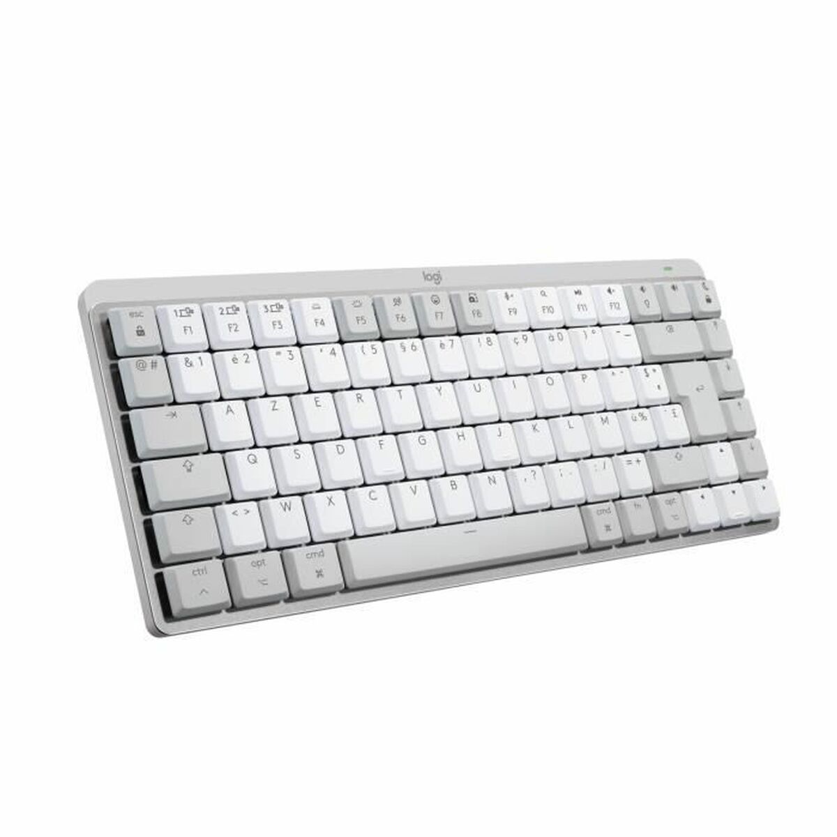 Teclado Inalámbrico Logitech MX Mini Mechanical for Mac Blanco Blanco/Gris Francés AZERTY