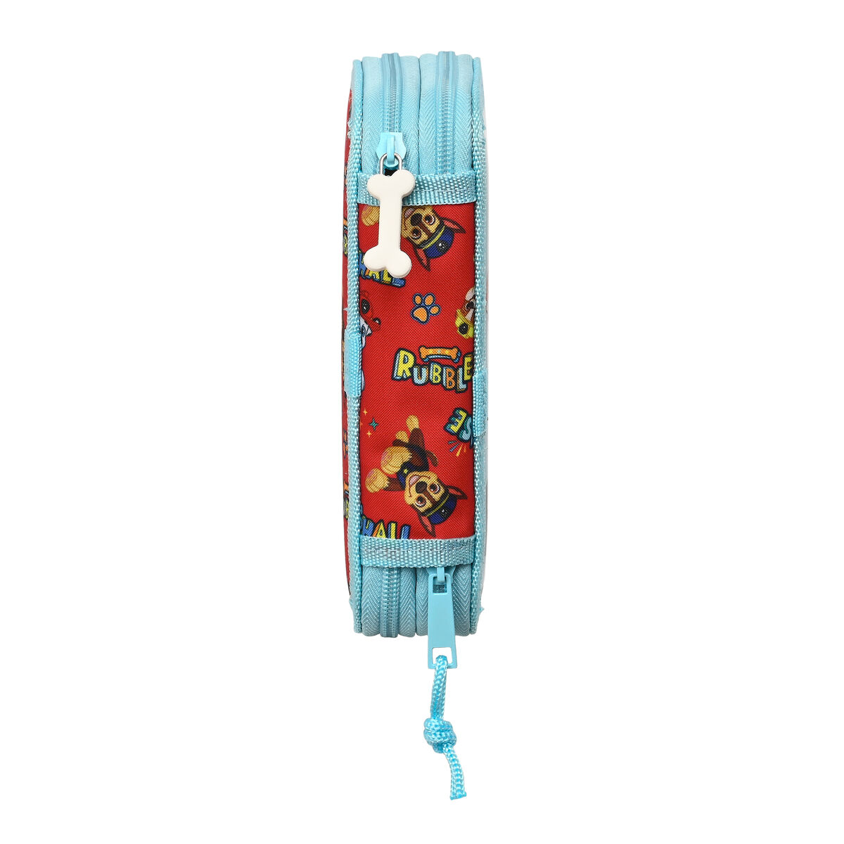 Estuche Escolar con Accesorios The Paw Patrol Funday Azul Rojo 12.5 x 19.5 x 4 cm (28 piezas)