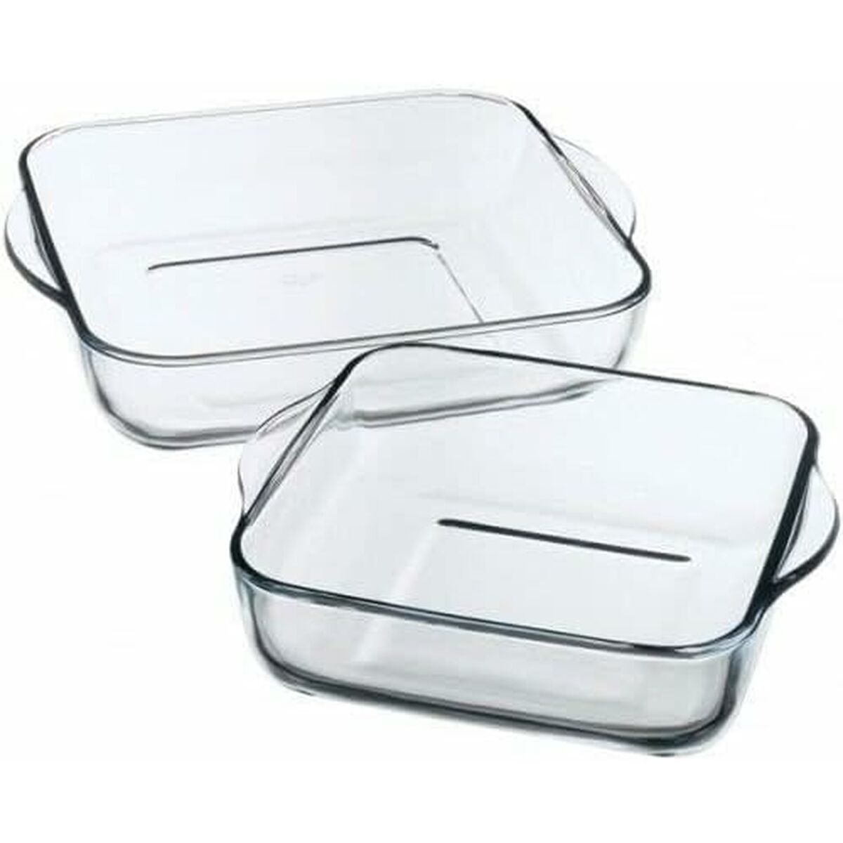 Set de Fuentes para Horno Pasabahce 1690037 Transparente Cristal 1 L 2 Piezas