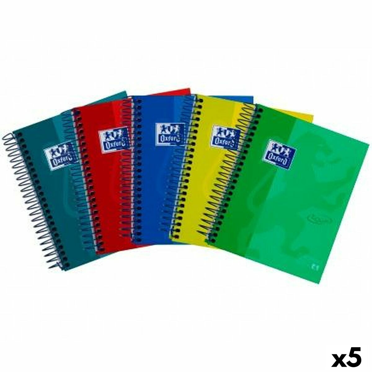 Set de Cuadernos Oxford European Book 4 Multicolor 1/8 (5 Unidades)