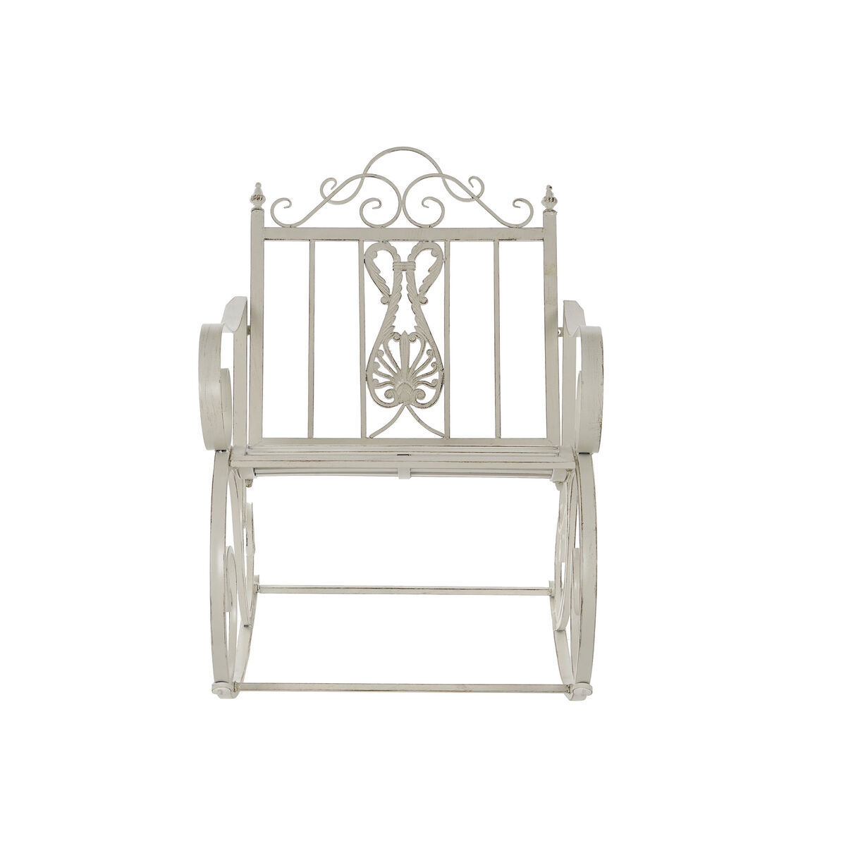 Mecedora DKD Home Decor Metal Aluminio Blanco (63 x 89 x 92 cm)
