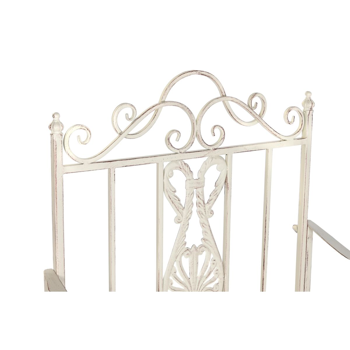 Silla de Jardín DKD Home Decor Blanco Metal 63,5 x 52 x 98 cm