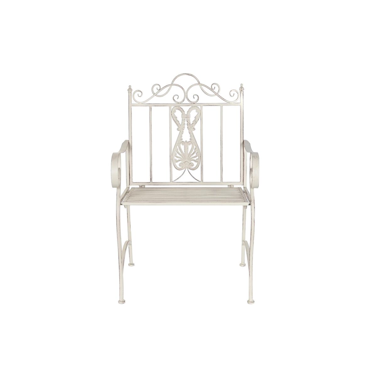 Silla de Jardín DKD Home Decor Blanco Metal 63,5 x 52 x 98 cm