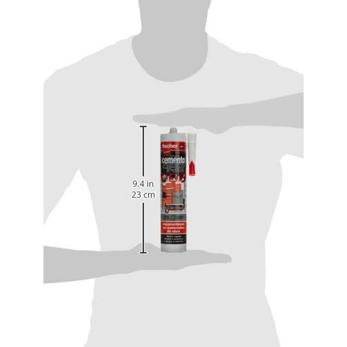 Sellador/Adhesivo Fischer 512348 Cemento Gris oscuro 310 ml