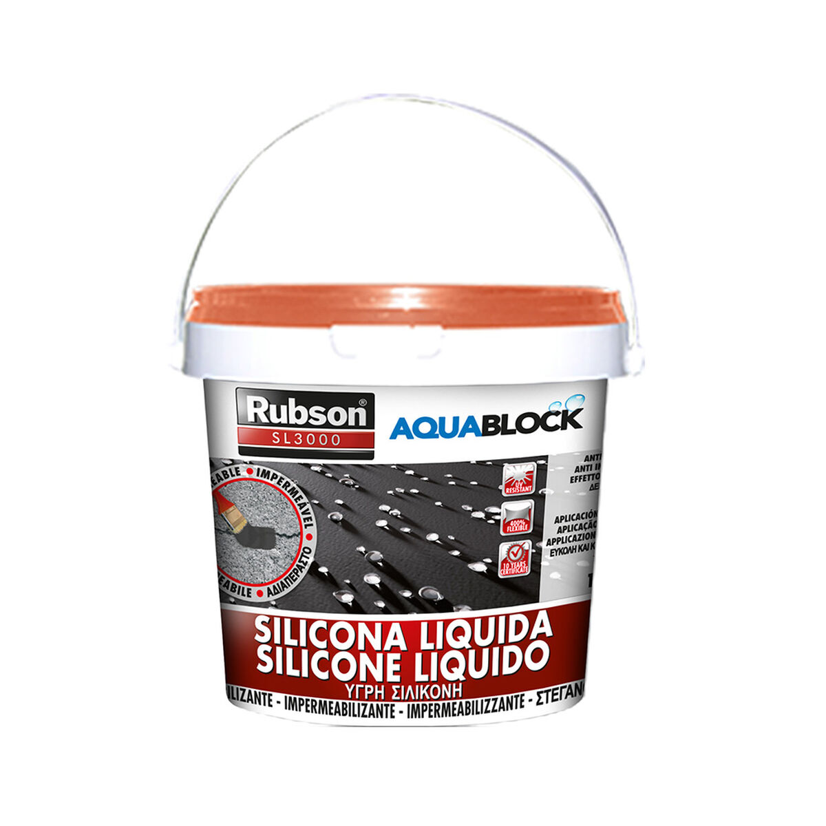 Silicona Rubson aquablock Teja 1 kg
