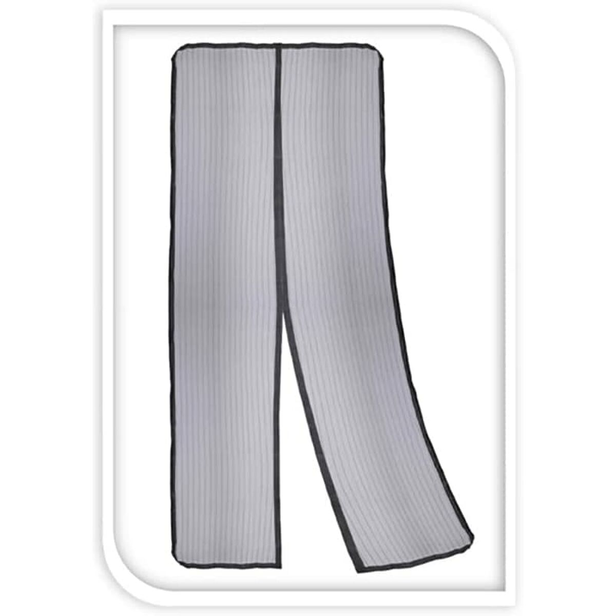 Mosquitera Progarden Magnética 2 Piezas Puertas Fibra de Vidrio Negro (50 x 220 cm)