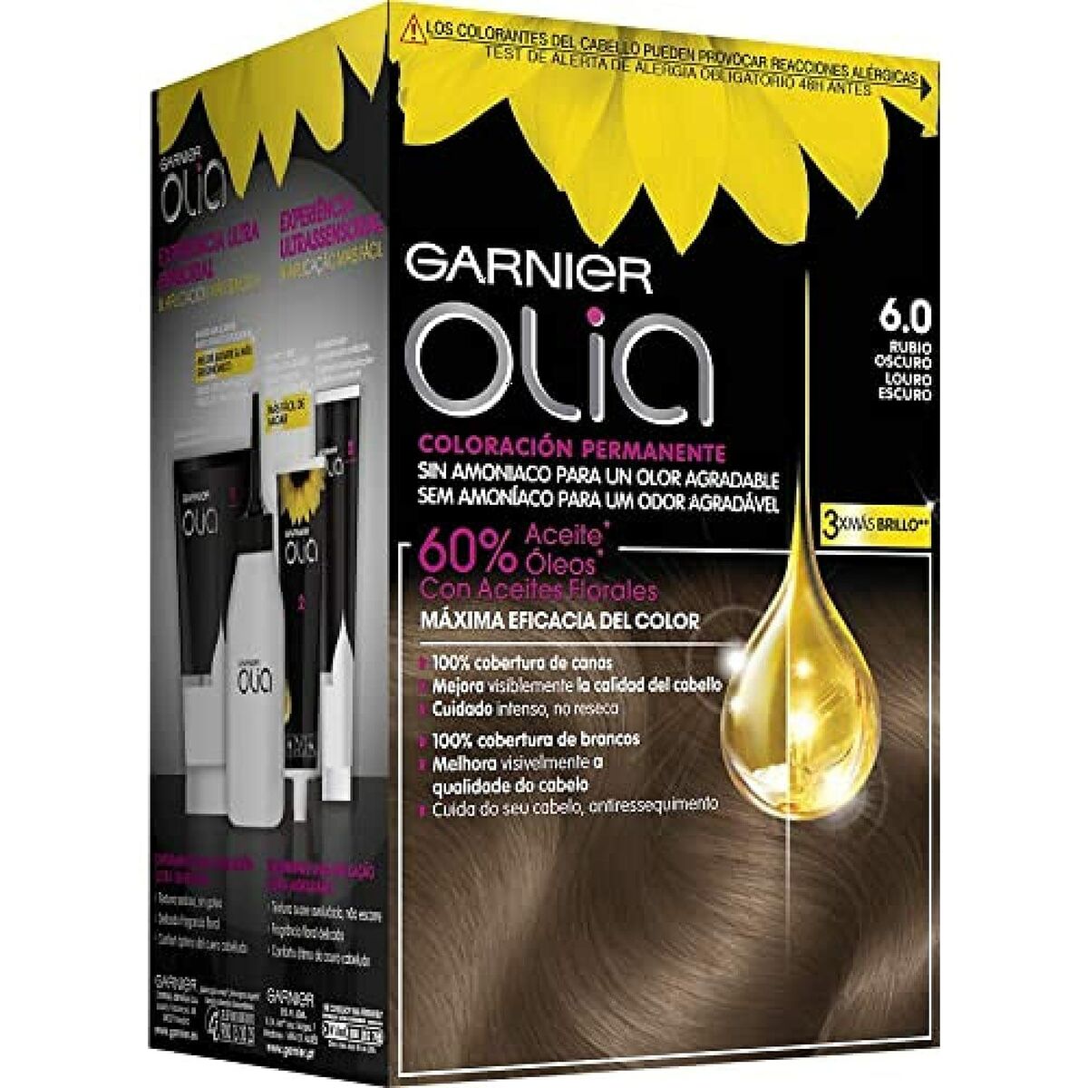 Tinte sin Amoniaco Olia Garnier 3600541234871