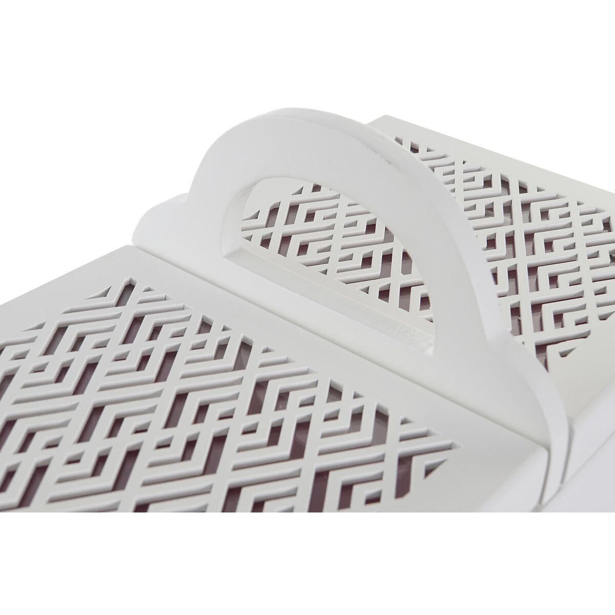 Caja-Joyero DKD Home Decor 16 x 17 x 28 cm Blanco Rosa claro Madera MDF