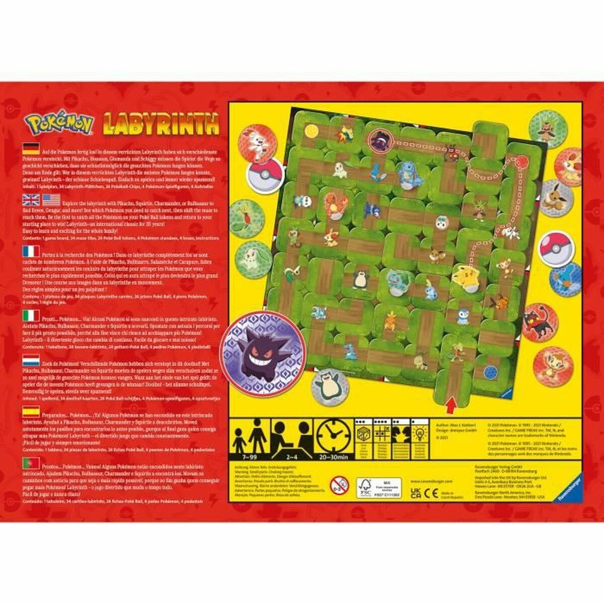 Juego de Mesa Ravensburger POKEMON Labyrinth (FR)