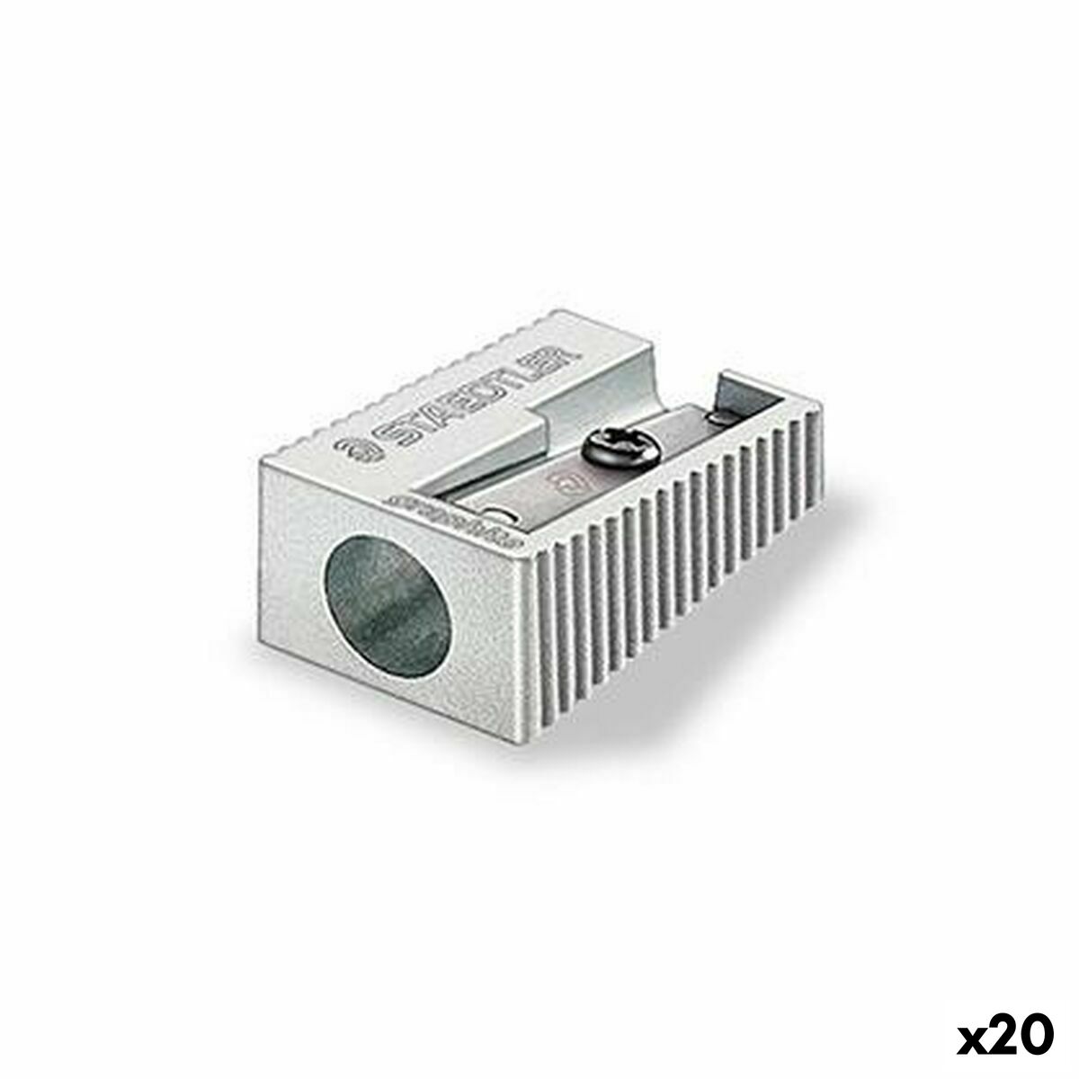 Sacapuntas Staedtler Plateado Metal (20 Unidades)