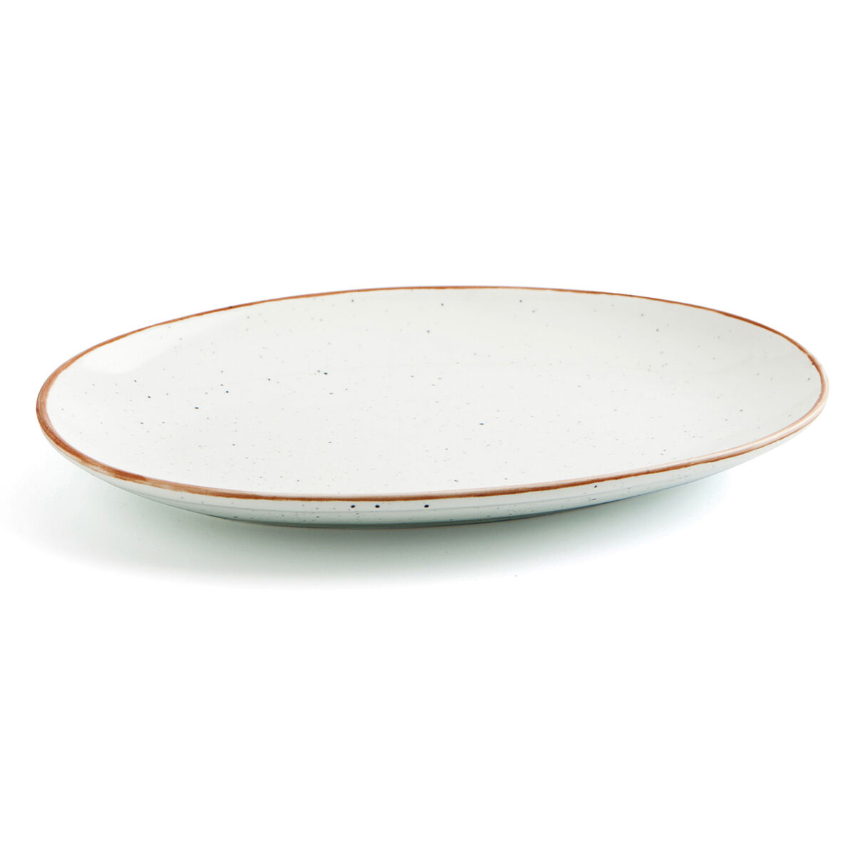 Fuente de Cocina Ariane Terra Ovalado Cerámica Beige (Ø 26 cm) (12 Unidades)