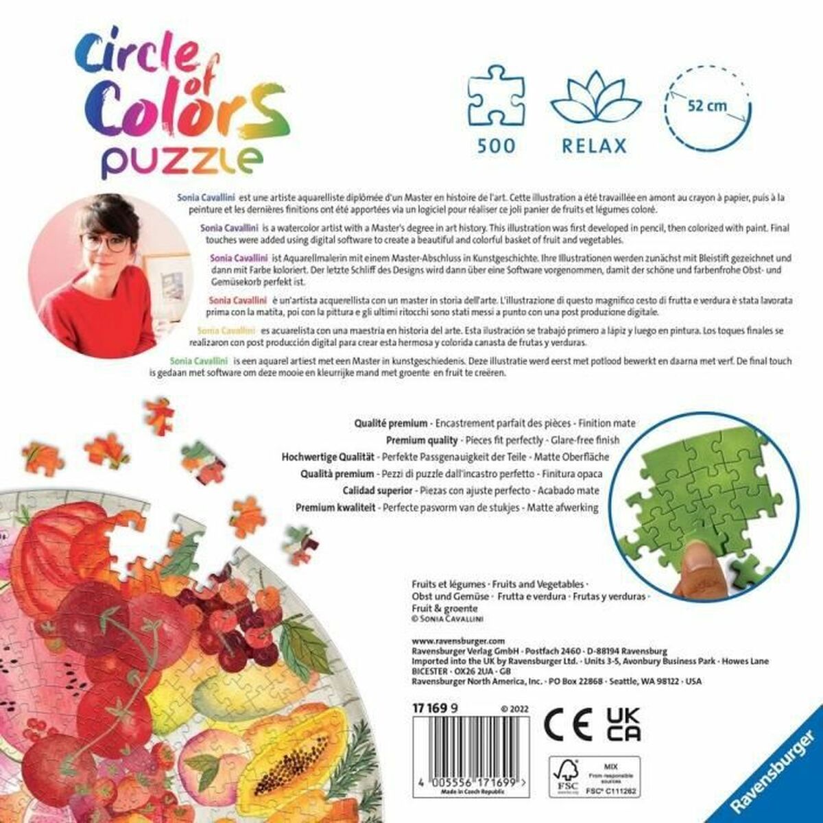 Puzzle Ravensburger Iceland: Kirkjuffellsfoss  (500 Piezas)
