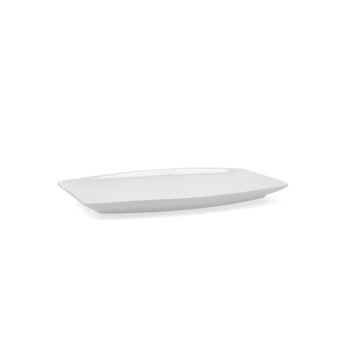 Fuente de Cocina Quid Gastro Cuadrado Cerámica Blanco (25,2 x 16 x 2 cm) (6 Unidades)