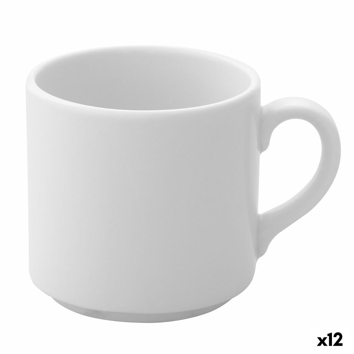 Juego de Tazas de Café Ariane Prime Blanco Cerámica 200 ml Café (12 Unidades)