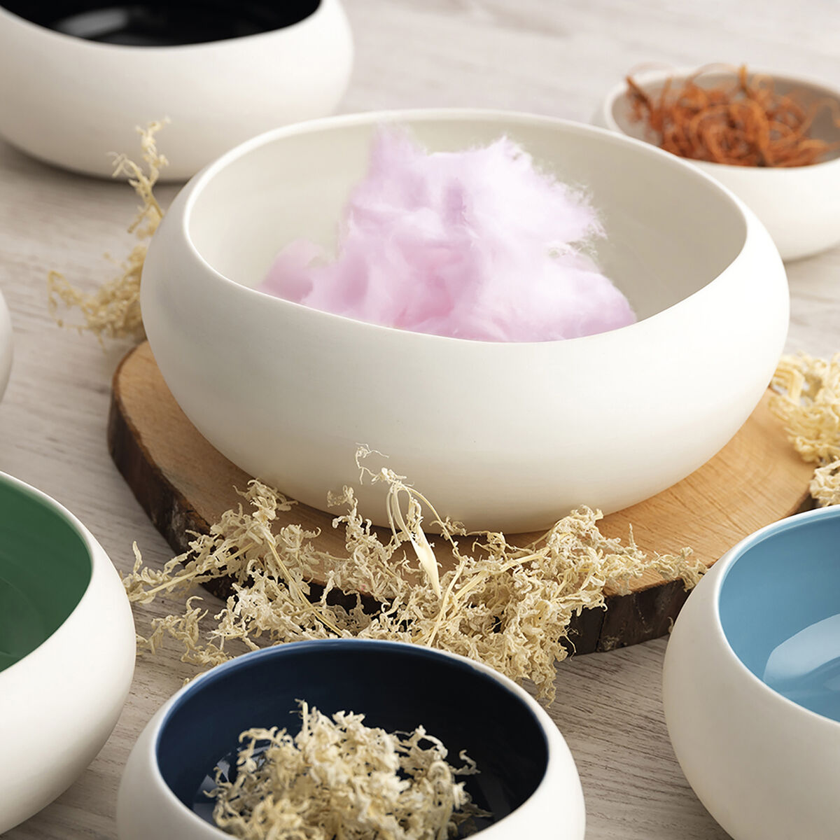 Bol para Aperitivos Ariane Organic Blanco Cerámica Ø 21 cm (2 Unidades)