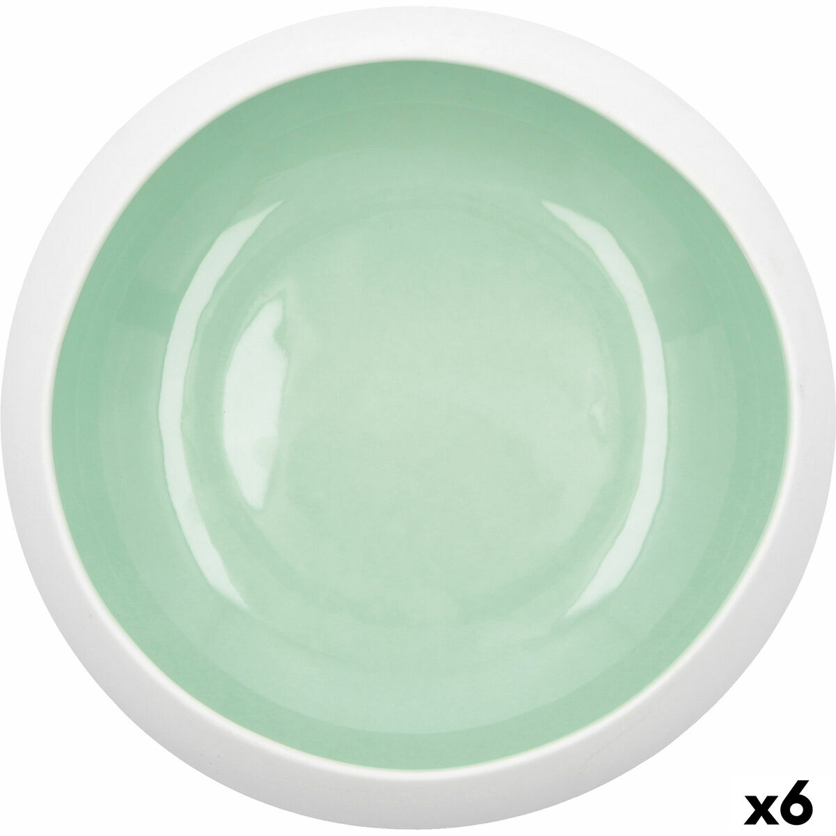 Bol para Aperitivos Ariane Organic Verde Cerámica Ø 16 cm (6 Unidades)