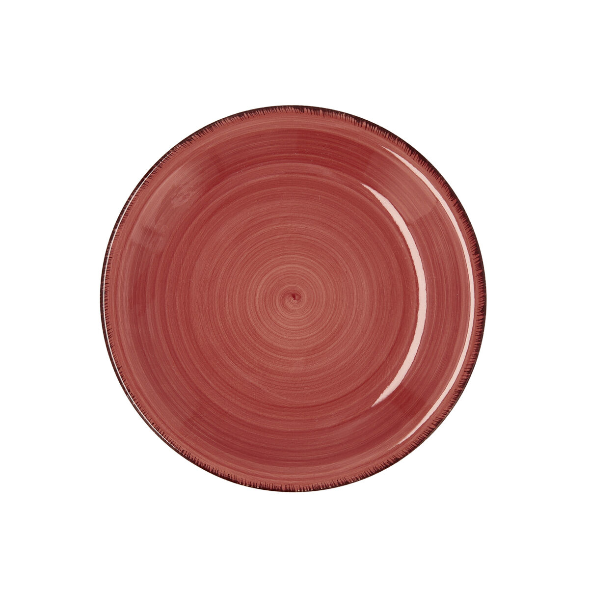 Plato de Postre Quid Vita Cerámica Rojo (19 cm) (12 Unidades)
